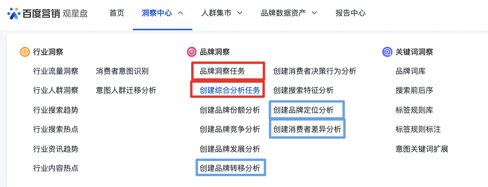 觀星盤洞察品牌定位、流轉(zhuǎn)、消費(fèi)者差異功能上線